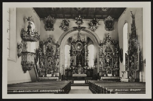 [Bartholomäberg] St. Bartholomä Kircheninneres