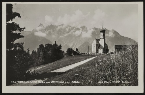 Bartholomäberg 1085 m bei Schruns geg. Zimba