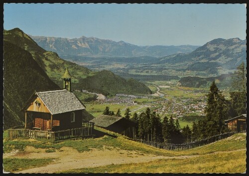 [Bartholomäberg] : [Rellseck ob Bartholomäberg mit Gesamtblick des Walgaues bis zu den Schweizerbergen mit Hohem Kasten, Vordergrund Bludenz-Bürs ...]