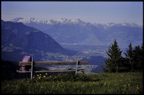 [Zwischenwasser, Ausblick vom Alpwegkopf]