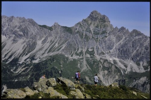 [Tschagguns-Vandans, Zimba im Blick vom Kreuzjoch]