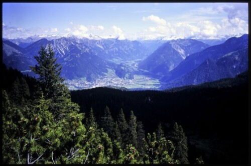 [Nenzing, Blick von Schillersattel ins Klostertal]