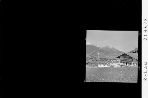 Ehrwald - Tirol Terrassen - Cafe : [Ehrwald in Tirol / Terrassen - Cafe beim Skilift Ehrwald gegen Grubigstein - Gartnerwand - Bleispitze und Thaneller]