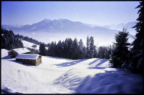 [Schwarzenberg, Lorena-Vorsäß im Winter]