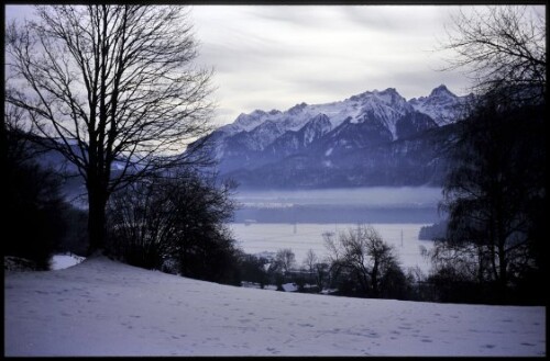 [Bludesch, Ausschau v. Winterweg Jordan-Schnifis]