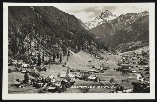 Gaschurn 986 m im Montafon