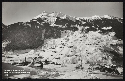 Gaschurn i. Montafon : Abfahrt v. Gundelatschberg