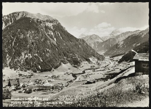 Gaschurn i. Montafon geg. Vallüla 2815 m Vlbg.