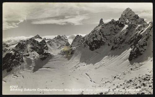 [Gaschurn Partenen] Böcking Scharte Cromtalerferner Weg Saarbrücknerhütte-Tübingerhütte Silvretta