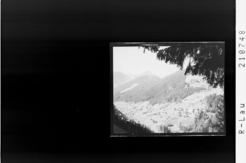 [Kappl im Paznaun gegen Fatlarspitze und Kappler Kopf / Tirol]