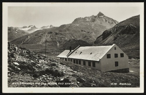 [Gaschurn] Madlenerhaus 1980 geg. Hohes Rad 3212 m