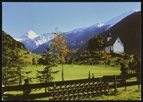 [Gaschurn] : [Gaschurn im Montafon, 976 m, Kapelle Maria Schnee gegen Vallüla, 2813 m, Vorarlberg - Austria ...]