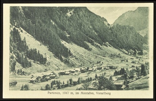 [Gaschurn] Partenen, 1047 m, im Montafon, Vorarlberg