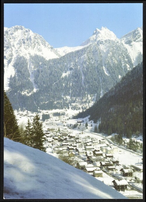 [Gaschurn Partenen] : [Partenen im Montafon, 1027 m, gegen Breitspitze und Vallüla, 2813 m Vorarlberg, Österreich ...]