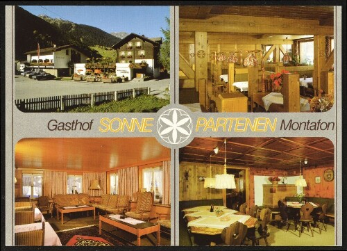 [Gaschurn] Gasthof Sonne Partenen Montafon : [Gasthof-Pension Sonne A-6794 Partenen im Montafon Familie Berger, Telefon 0 55 58/308 Vorarlberg, Österreich ...]