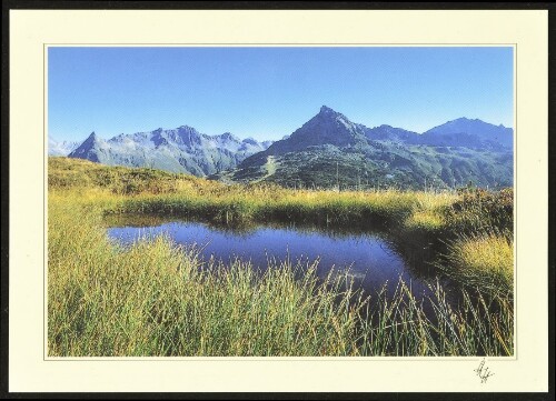 [Gaschurn] : [Bergsee gegen Silvretta-Berge Vorarlberg - Tirol, Österreich ...]