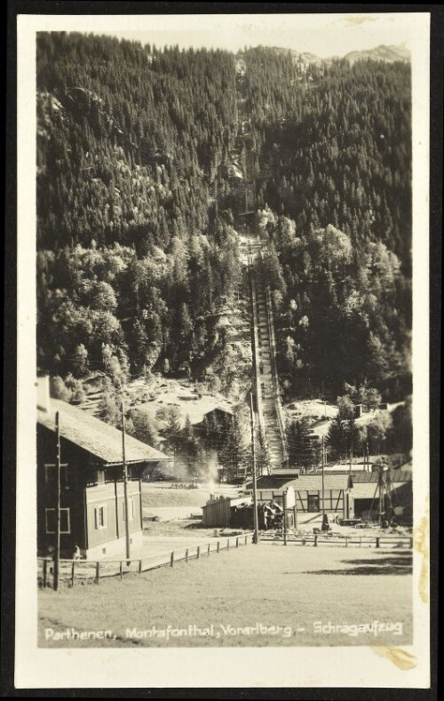 [Gaschurn] Parthenen, Montafonthal, Vorarlberg - Schrägaufzug