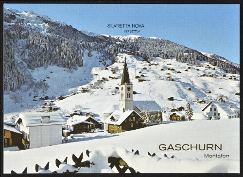 Gaschurn Montafon : Silvretta Nova : Versettla : [Gaschurn im Montafon gegen Versettla im Skigebiet Silvretta-Nova Vorarlberg, Österreich ...]