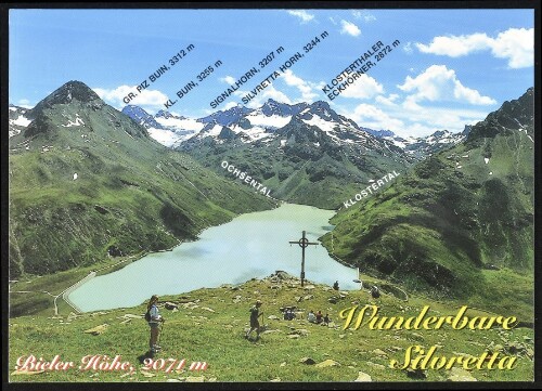 [Gaschurn] Wunderbare Silvretta : Bieler Höhe, 2071 m ... : [Silvretta-Stausee mit Bieler Höhe, 2071 m gegen Silvretta-Berge Vorarlberg - Tirol, Österreich ...]