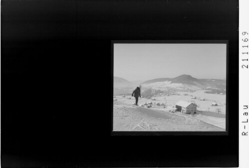 [Skilauf in Hittisau im Bregenzerwald / Blick zum Rotenberg]