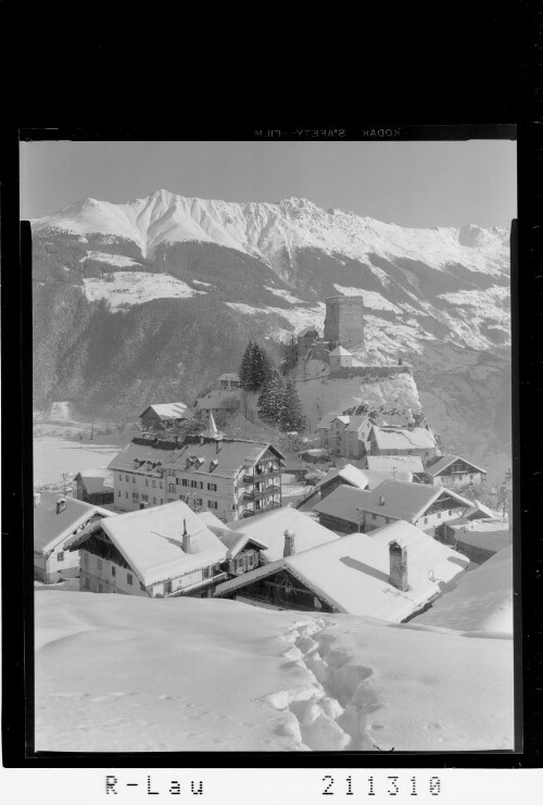 [Ladis mit Burg Laudegg gegen Kaunergrat]