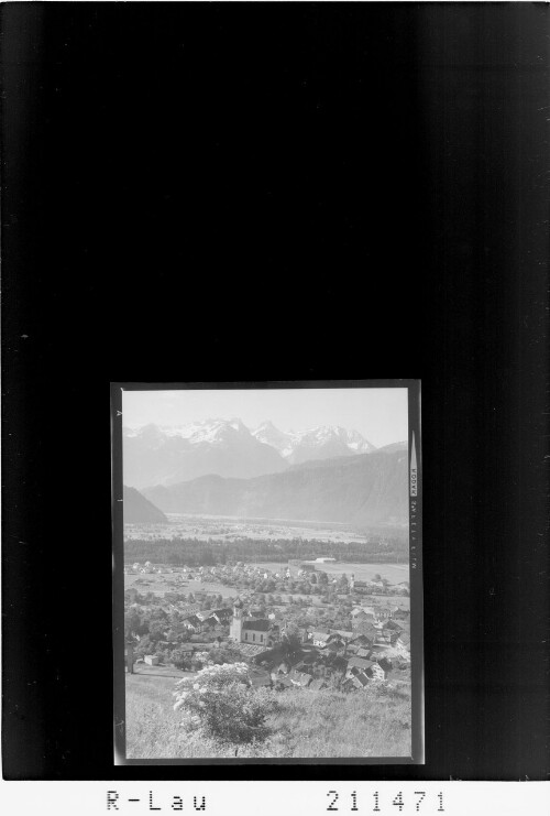 Thüringegn gegen Rätikon Walgau, Vorarlberg : [Thüringen gegen Rhätikon mit Zimba]