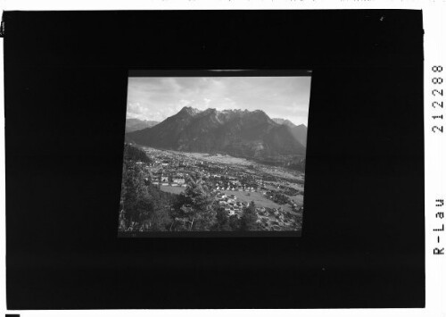 Bludenz Vorarlberg gegen Rätikon : [Bludenz mit Blick in den Rhätikon mit Steinwandgrat und Zwölferkamm]