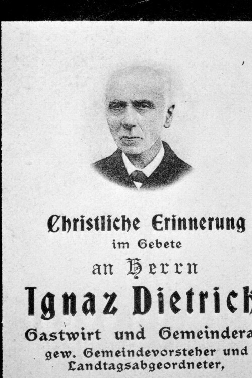 Landtagsabgeordneter Ignaz Dietrich