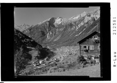 Flirsch an der Arlbergstrasse Tirol : [Flirsch im Stanzertal gegen Stanskogel und Furglerspitze]