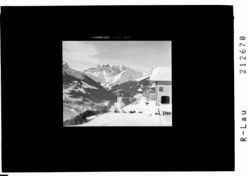 Innerberg mit Blick gegen Drei Türme und Drusenfluh Montafon