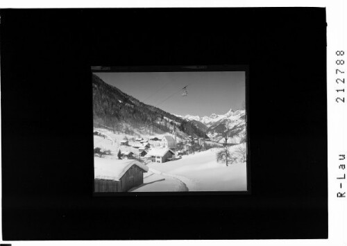 Silbertal mit Kristbergbahn Montafon, Vorarlberg : [Silbertal im Silbertal mit Blick zur Scesaplana und Zimba]