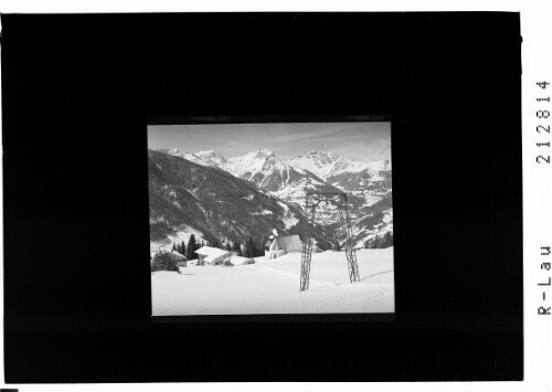 Kristberg im Montafon Blick auf Drei-Türme 2828 m und Sulzfluh