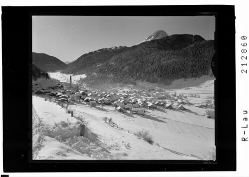 Nauders, 1336 m Tirol : [Nauders in Tirol mit Ortler und Piz Lat]