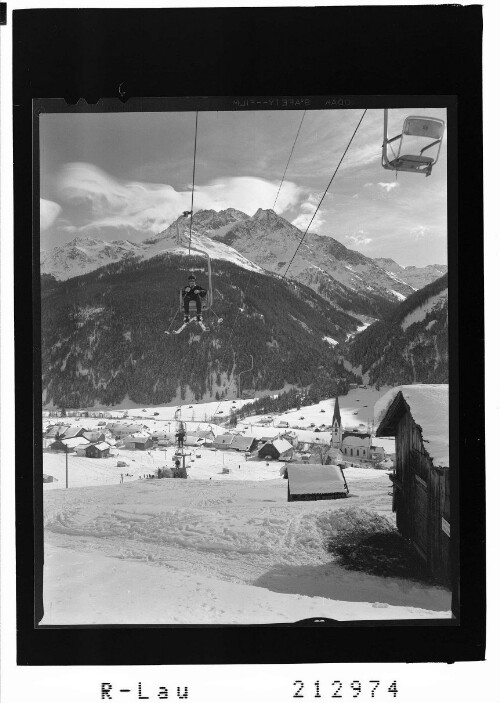 Pettneu 1351 m am Arlberg : [Pettneu im Stanzertal gegen Hohen Riffler]