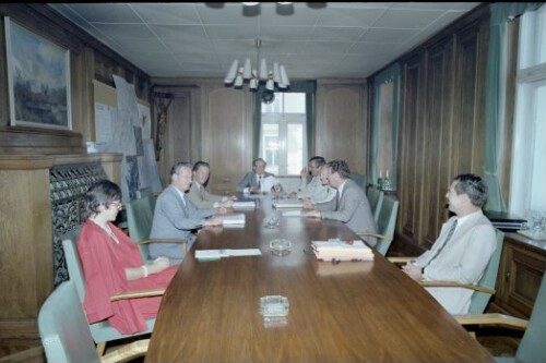 Letzte Regierungssitzung im alten Landhaus