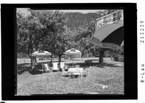 [Stockach im Lechtal - Gasthof Traube - Gastgarten]