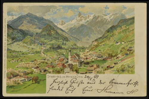 Schruns im Montavon : [Correspondenz-Karte An ... in ...]