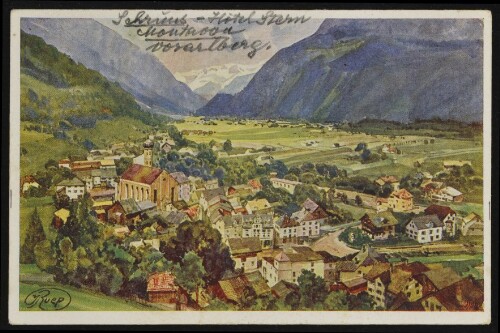 [Schruns] : [Schruns (Montavon), 686 m. Alpenländische Kunst ...]