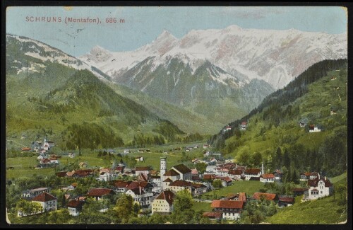Schruns (Montafon), 686 m : [Correspondenz-Karte ...]
