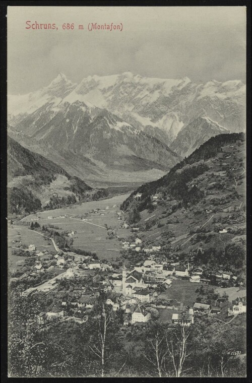 Schruns, 686 m (Montafon) : [Postkarte ...]