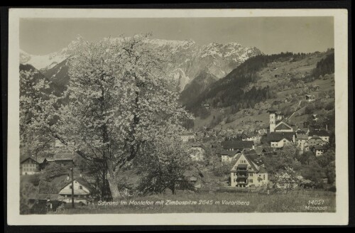 Schruns im Montafon mit Zimbaspitze 2645 m Vorarlberg