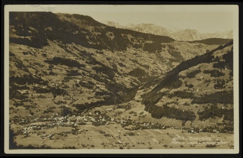 Blick v. Ziegerberg : Schruns gegen Lechtaleralpen