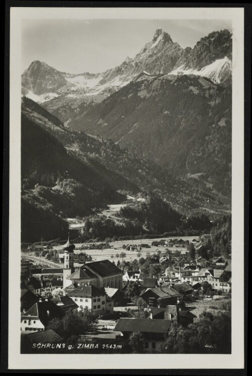 Schruns g. Zimba 2543 m