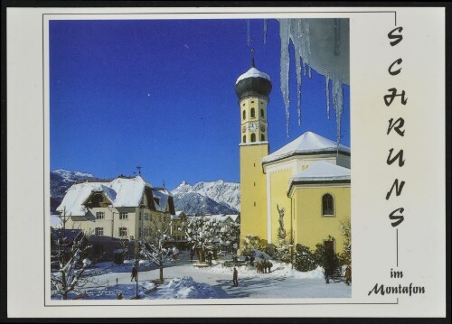 Schruns im Montafon : [Schruns im Montafon gegen Vandanser Steinwand mit Zimba Vorarlberg, Österreich ...]