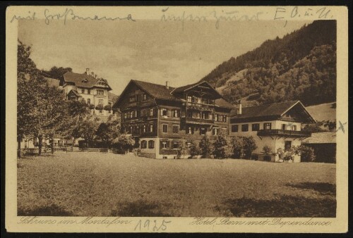 Schruns im Montafon : Hotel Stern mit Dependance : [Schruns im Montavon Hotel Stern Besitzer: Wwe. Anna Stemer ...]