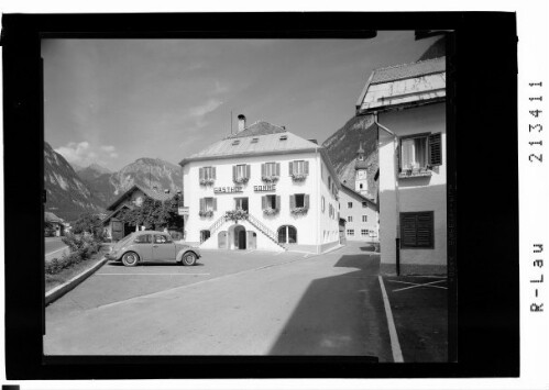 [Gasthof Sonne in Nassereith in Tirol gegen Loreajoch]