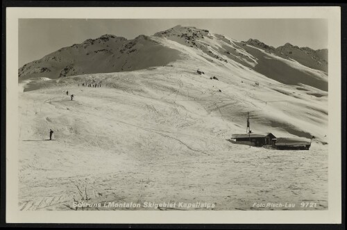 Schruns i. Montafon Skigebiet Kapellalpe