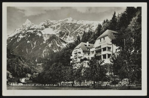 Erholungsheim Maria Rast bei Schruns Vorarlberg