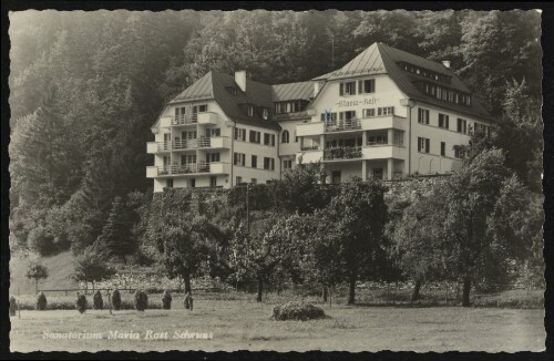 Sanatorium Maria Rast Schruns