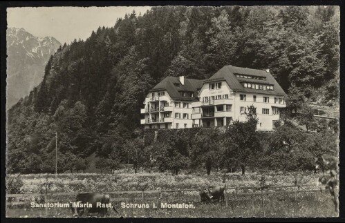 Sanatorium Maria Rast Schruns i. Montafon